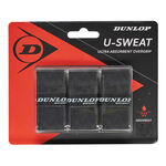 Dunlop D TAC U-SWEAT OVERGRIP BLACK 3PCS